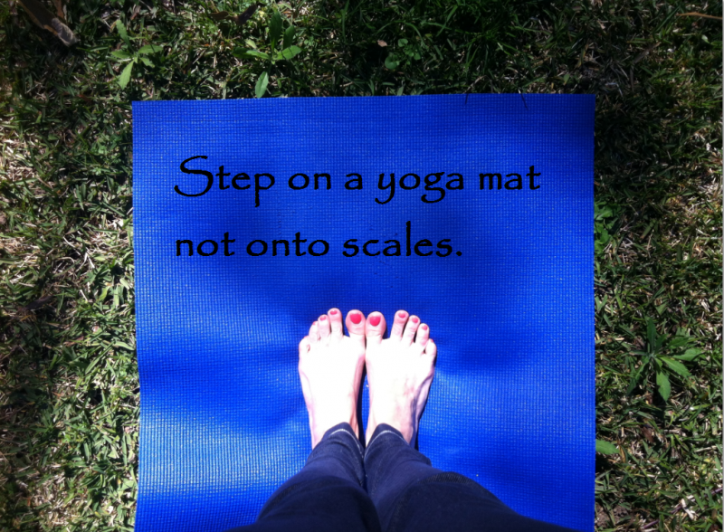 Step on a mat not on scales by Spirit Yoga for Weight-loss